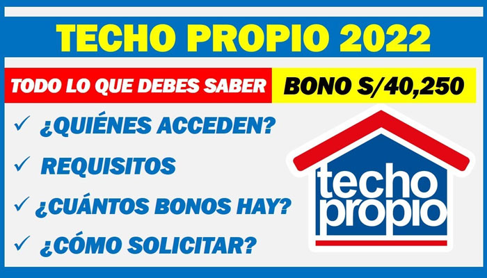 Postulantes Techo Propio Perú 2022